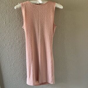 Elegant Pink Sleeveless Dress